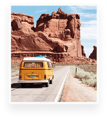 Mission - Red rock formations