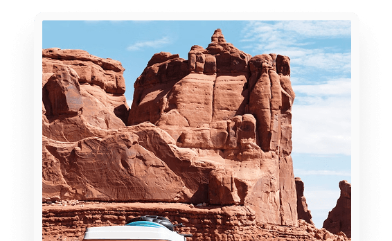 Mission - Red rock formations