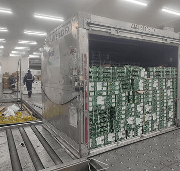 Refrigerated truck loading